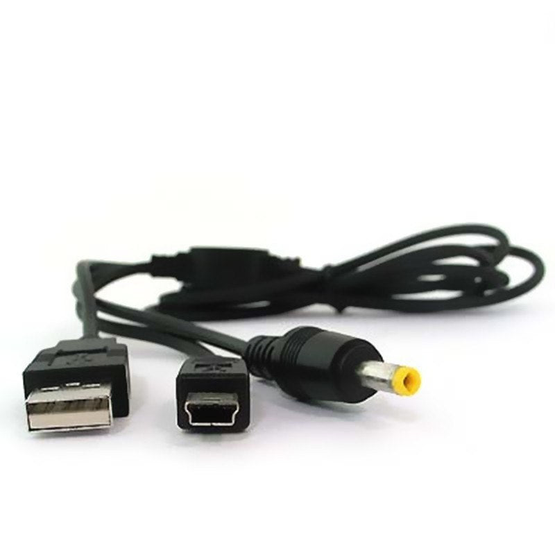 NEW 2 in 1 USB Charger Charging Data Transfer Cable For PSP 2000 3000 to PC - ebowsos