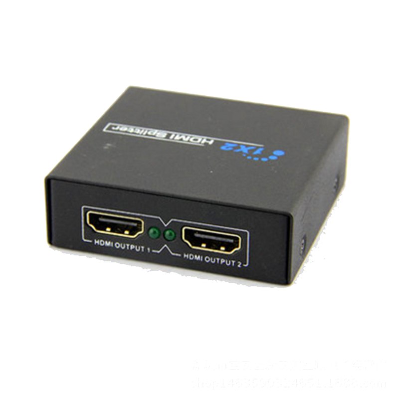 1 In 2 Out HDMI Splitter Amplifier HDCP 1080P Dual Display For HDTV DVD PS3 Xbox - ebowsos