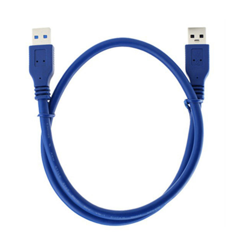 High Speed Blue USB 3.0 A type Male to Male USB Extension Cable AM TO AM  4.8Gbps Support USB 2.0 0.3M 0.6M 1M 1.5M-5M - ebowsos