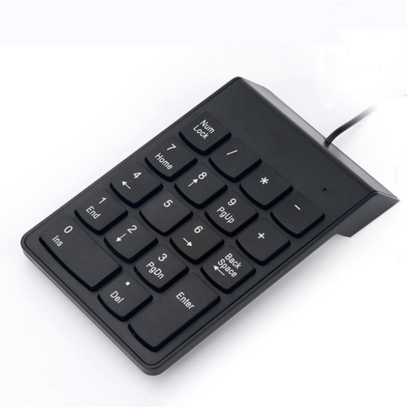 Wired USB Numeric Keypad Slim Mini Number Pad Digital Keyboard 18 Keys for iMac/Mac Pro/MacBook/MacBook Air/Pro Laptop PC - ebowsos