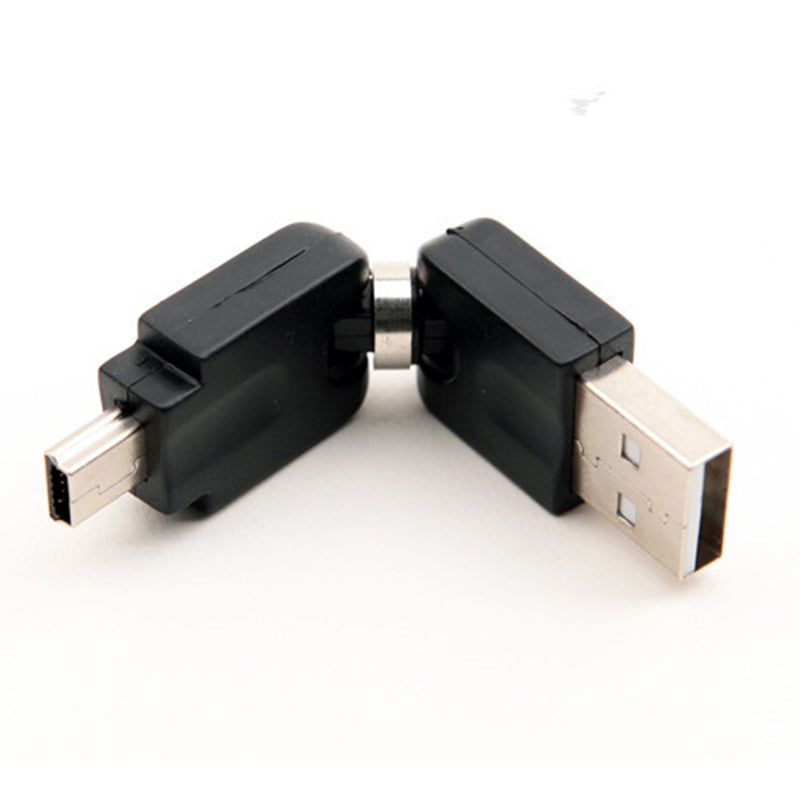USB 2.0 Male Flexible Angled 360D to Mini USB male 5pin Adapter - ebowsos