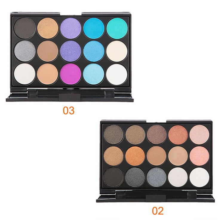 15 Colors Natural Eye Shadow Cosmetic Long Lasting Makeup Eyeshadow Palette Cosmetic For Women - ebowsos