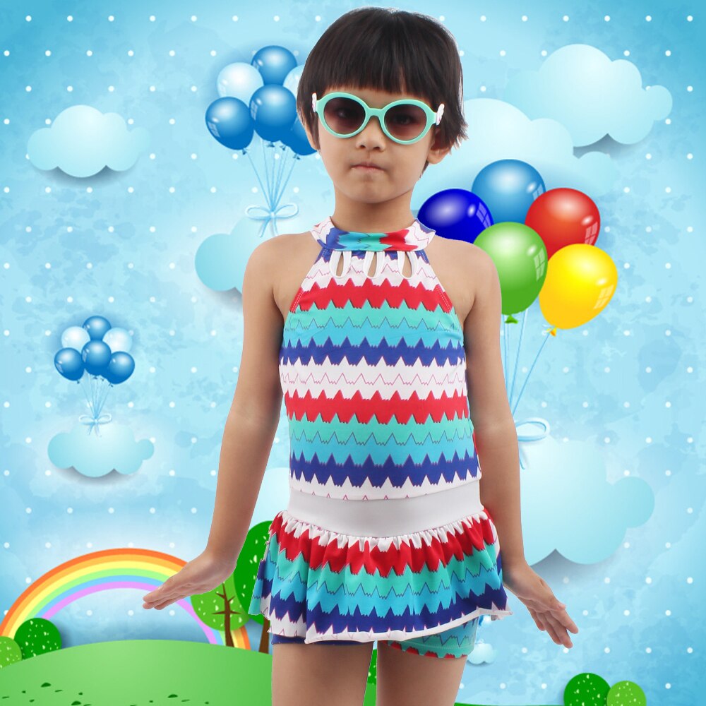 8-12T Children Swimwear Daughter Beachwear Cute Girl Bathing Suits Toddler Teenage One Piece Swimsuit Kids Swim Wear - ebowsos
