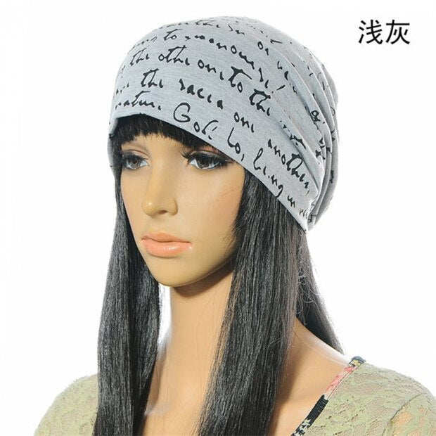 1pcs New Korean Version Cotton Wool Caps Winter Fashion Hats With Mini Letters Knitting Warm Hats for men and women 4 color - ebowsos