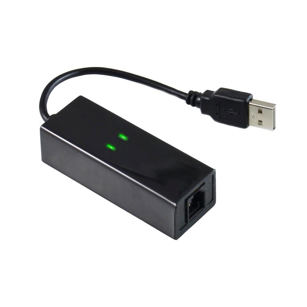 Portable Dial Up VoiceExternal USB 2.0 56kbs USB Fax Modem with Telephone RJ11 Cablefor Windows XP/ Win 7/8/Linux - ebowsos