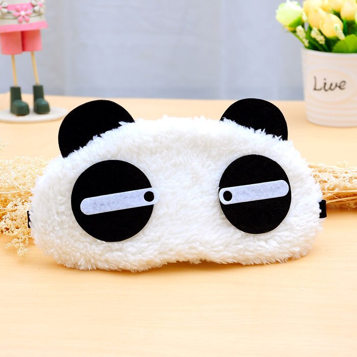 Cute Panda Sleeping Face Eye Mask Blindfold Eyeshade Traveling Sleep Eye Aid - ebowsos