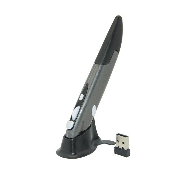 Mini 2.4GHz USB Wireless Mouse Optical Pen Air Mouse Adjustable 800/1200/1600DPI for Laptops Desktops Computer - ebowsos