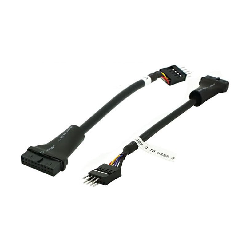 480mbps Data Speed 9 Pin USB 2.0 Male To 20/19 Pin USB 3.0 Female Motherboard Cable Computer Cable Connectors - ebowsos