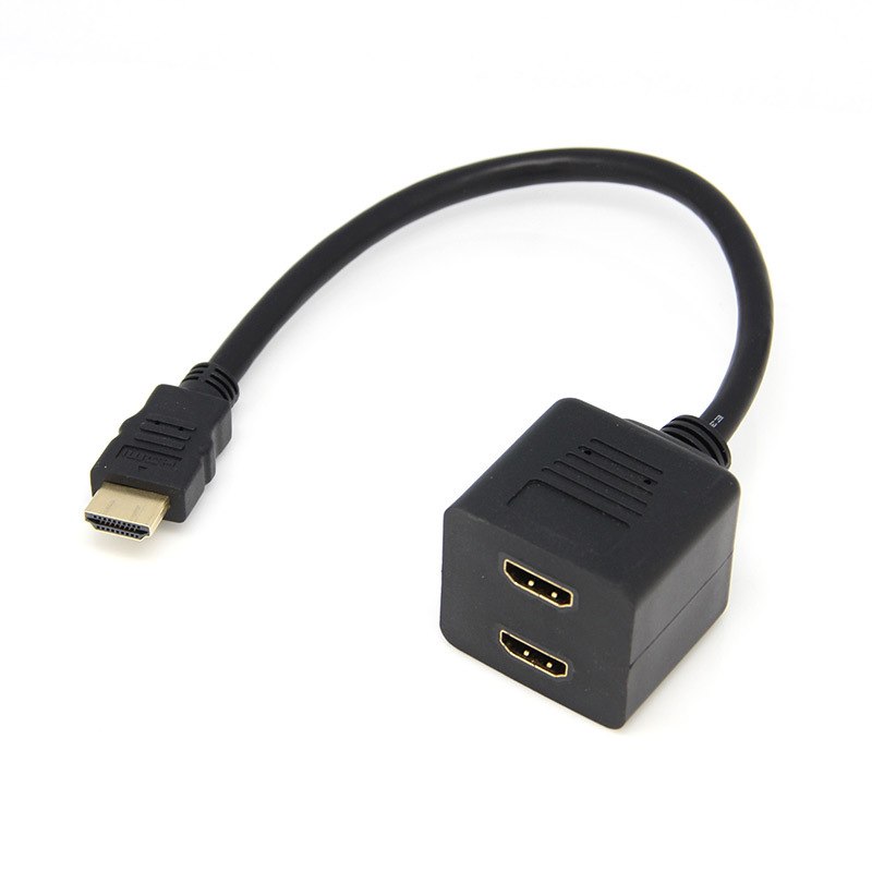 0.3 M 1 HDMI Male to 2 Female Audio Video Spliter Switch For HDTV / DVD / for PS3 Or PSP,HDMI adapter - ebowsos