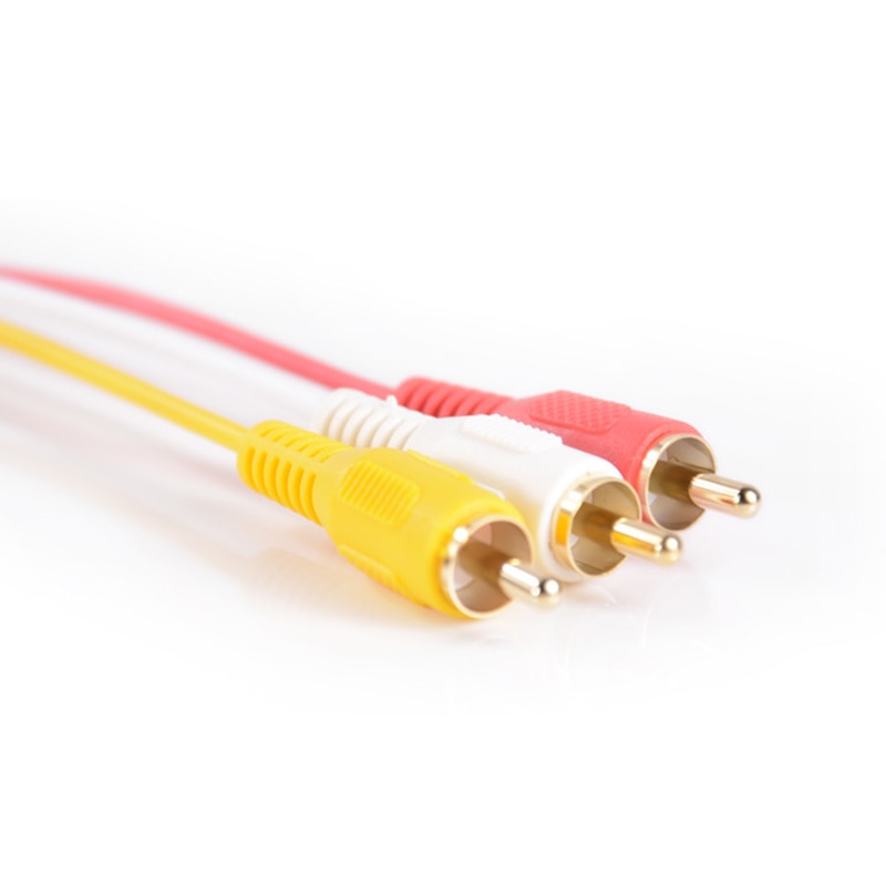 HDMI to RCA Cable HDMI Male to 3RCA AV Composite Male M/M Connector Adapter Cable Cord Transmitter - ebowsos