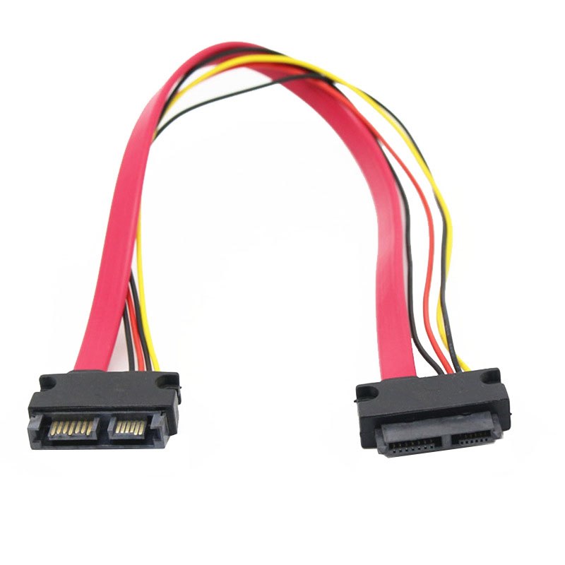0.5m 7+6pin SATA Cable to 6+7pin Serial ATA SATA Data Power Cable M/F Notebook Drives Extension Cable Connector Conterver - ebowsos
