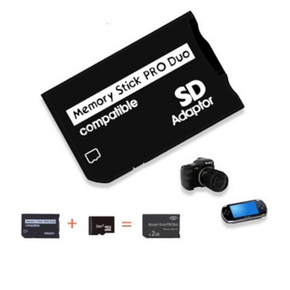 128MB up to 2GB Micro SD  Micro SD Adapter SDHC TF to Memory Stick MS Pro Duo Adapter Converter Card Case PDA and Digital Camera - ebowsos