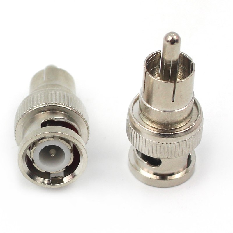 high quality New RCA Male Av to BNC Male Connector Adapter - ebowsos