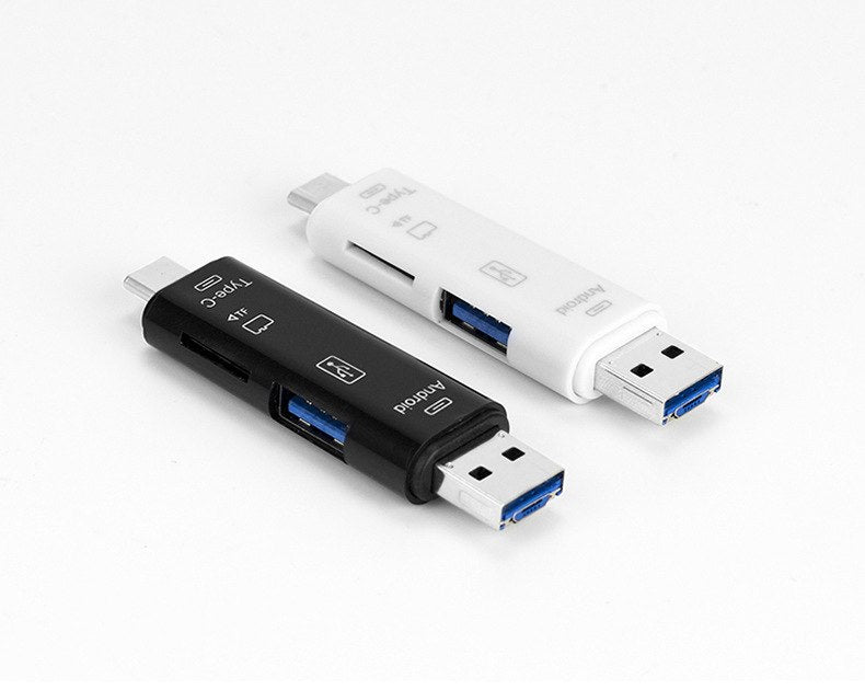 Micro USB Type C USB TF Card Reader OTG Hub Adapter For Samsung Xiaomi MacBook - ebowsos