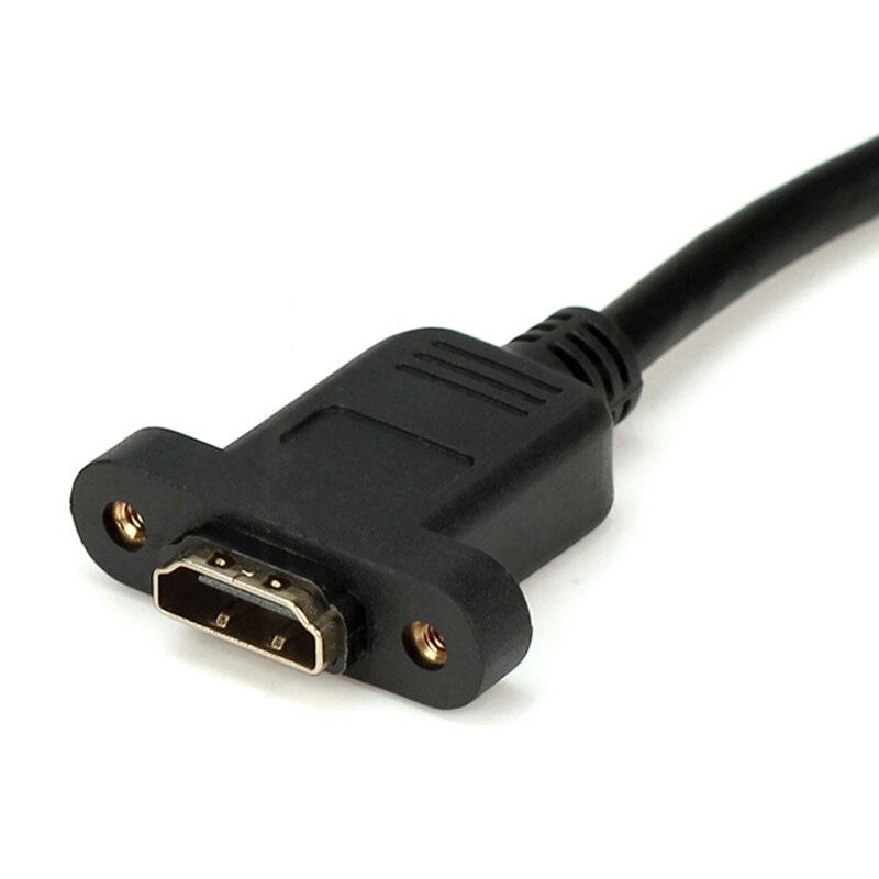 Gold Plated HDMI Extension Cable Male to Female With Screw Panel Mount  V1.4 1080P For PSP HDTV  30cm 50cm 1m 1.5m - ebowsos