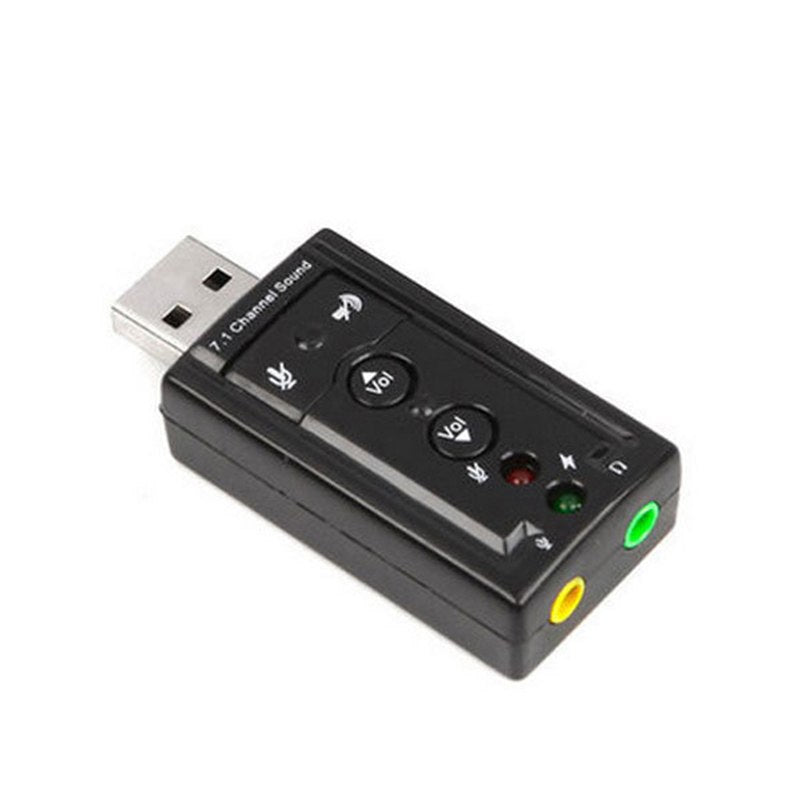 USB 7.1 External Sound Card USB to Jack 3.5mm Headphone Audio Adapter Micphone Sound Card For Mac Win Compter Android Linux - ebowsos