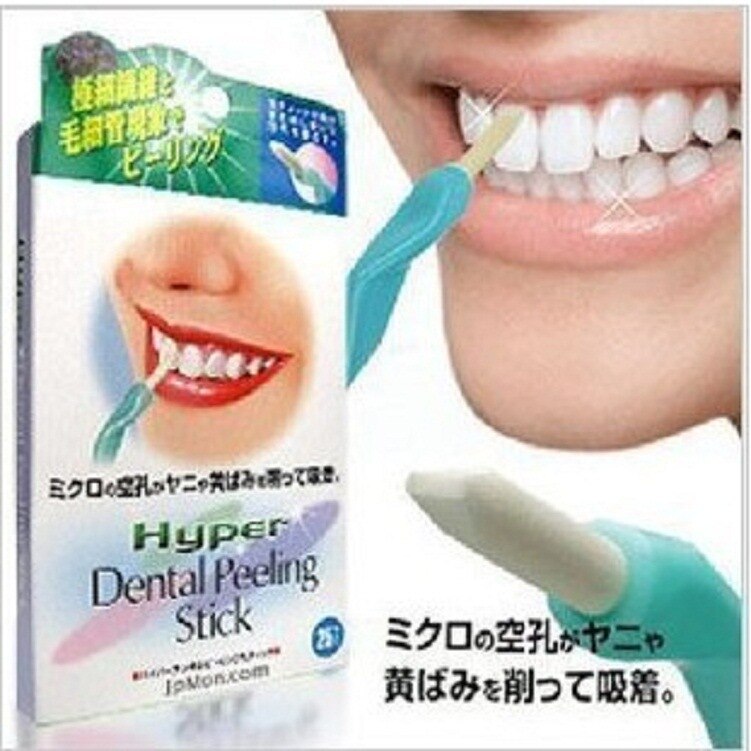 Personal Care Oral Hygiene Tooth Dental Peeling Stick Teeth Whitening + 25 Pcs Eraser - ebowsos