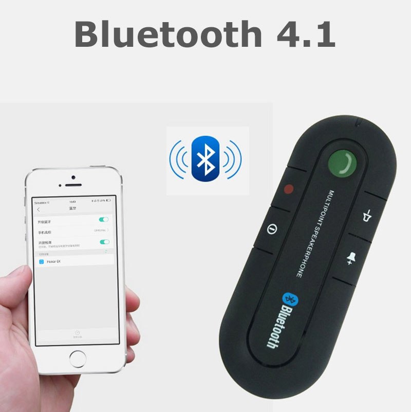 Car Kit Wireless Bluetooth Adapter Receiver Speakerphone MP3 Music Player Bluetooth Handsfree - ebowsos
