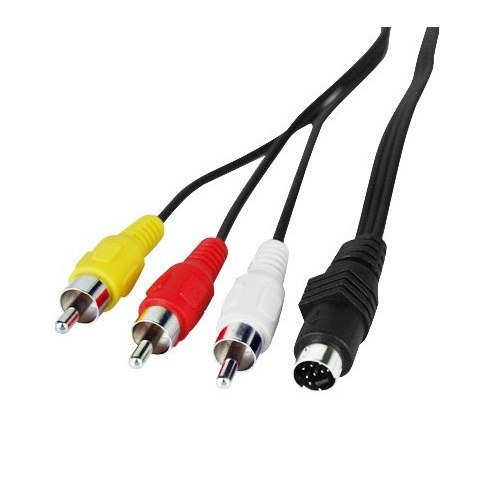7 pin 5 ft S-Video to 3 RCA TV Male Cable Adapter Cord for Laptop - ebowsos