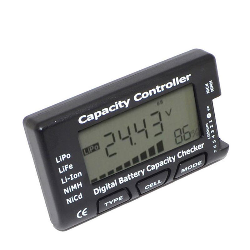 Digital Battery Capacity Checker RC CellMeter 7 For LiPo LiFe Li-ion NiMH Nicd Network tool - ebowsos