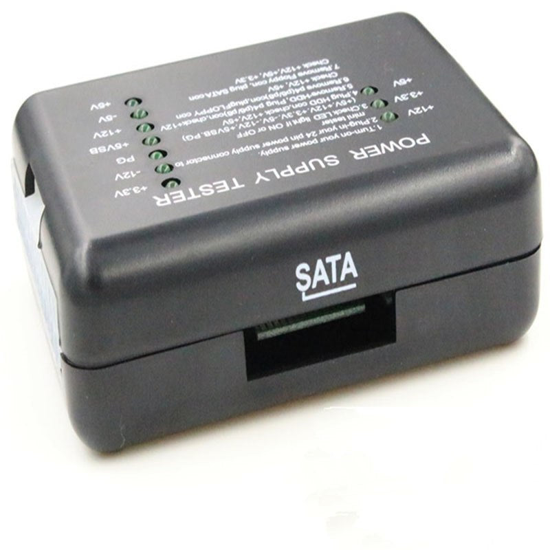 PC Computer ATX SATA HDD Power Supply Tester Check 20/24 Pin HDD SATA Diagnostic Tool testing ATX-connector - ebowsos