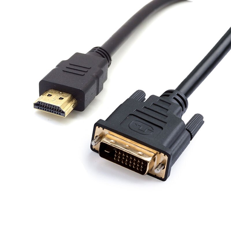HDMI to DVI Adapter Cable HDMI Male to DVI-D 24+1 Pin Male 1080P Video Converter Cable for LCD DVD HDTV XBOX HDMI Cable - ebowsos
