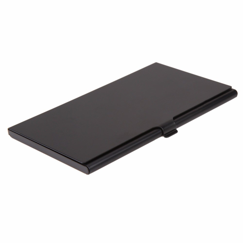 Portable Monolayer Aluminum 1SD+ 8TF Micro SD Cards Pin Storage Box Case Holder Memory Card Storage Cases Black - ebowsos