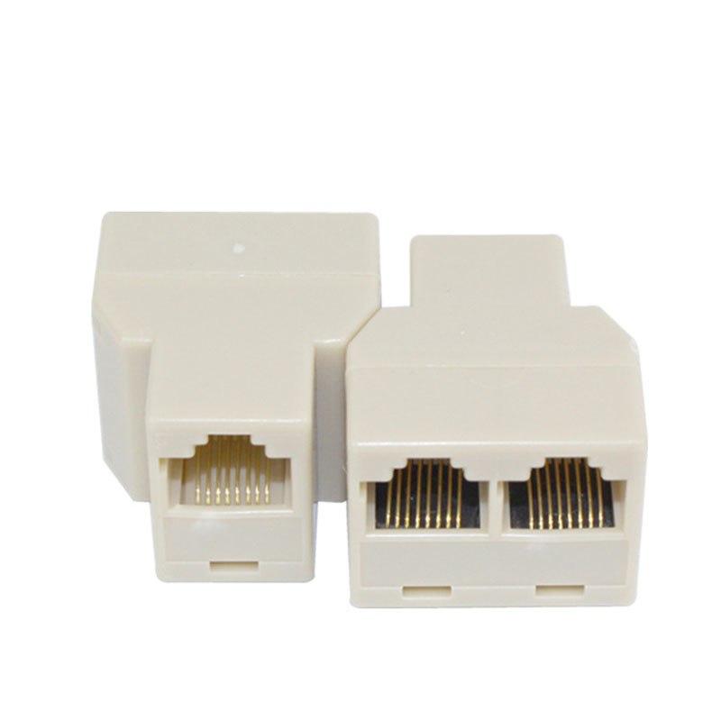 RJ45 Splitter Connector CAT5 LAN Ethernet Splitter Adapter 8P8C Network Extender Plug Coupler - ebowsos