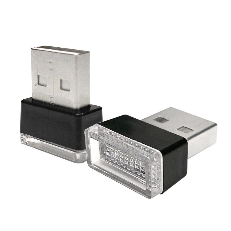 Car Atmosphere Lights LED Mini USB Cigarette Lighter Decorative Lights Lamp - ebowsos