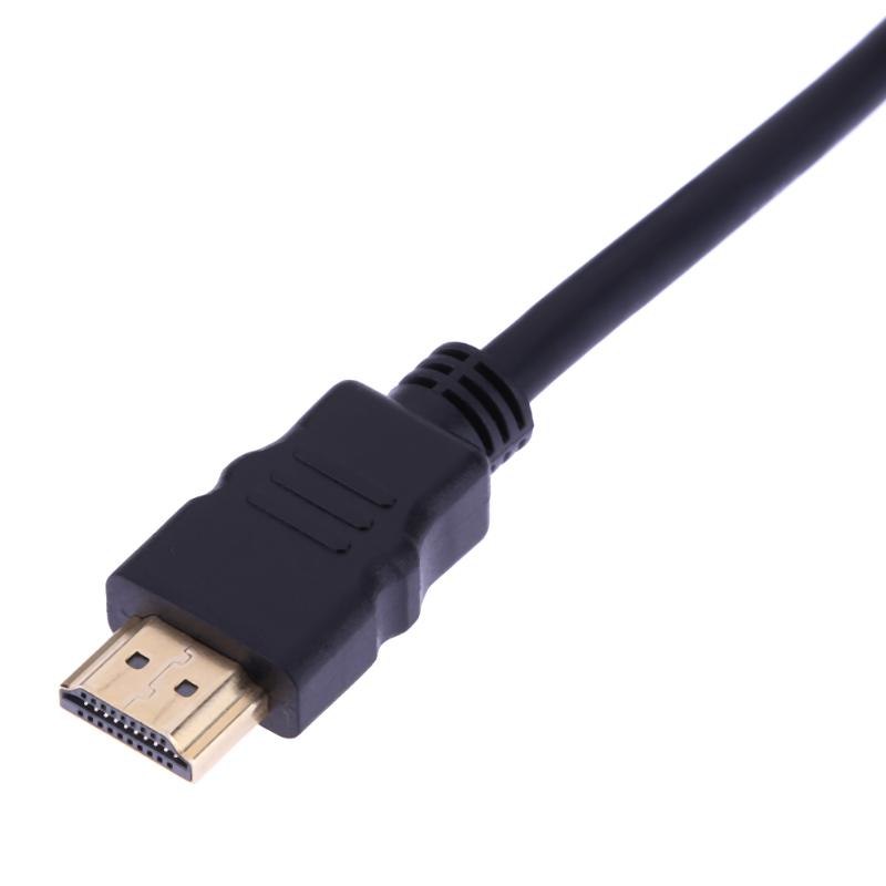 HDMI Male to DVI 24+1 Male Video Transfer Cable Gold Plated Connector Converter Cables Cord Wire Line for Computer to TV 30cm - ebowsos