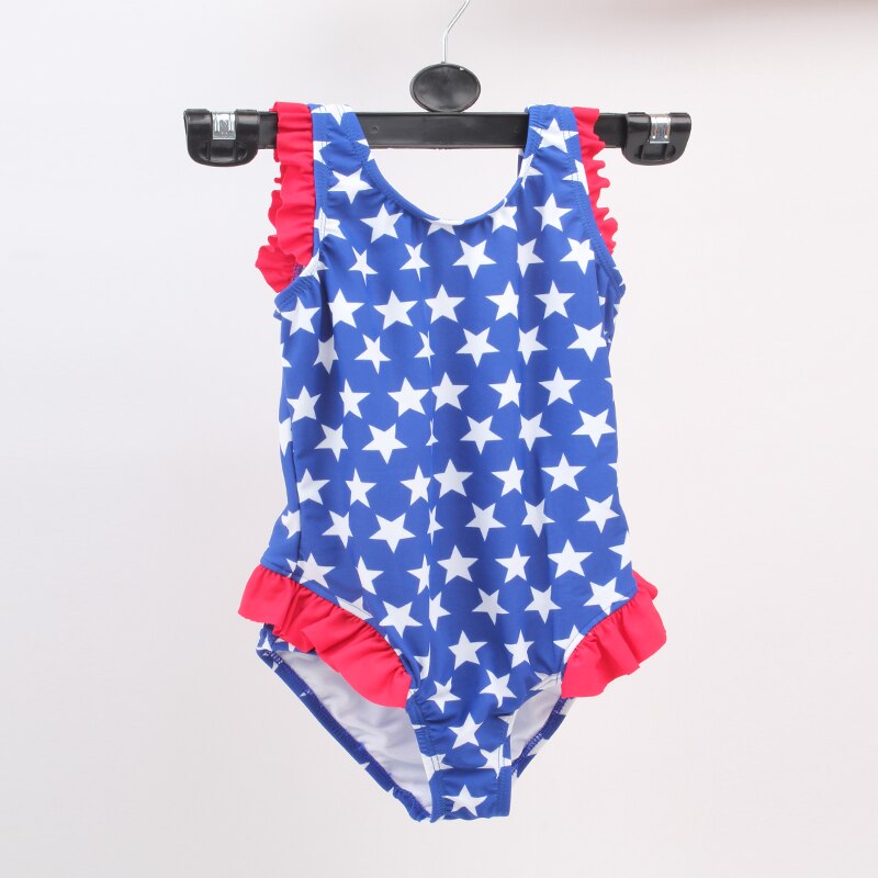 Toddler 1-4T mini Ruffles Swimsuit One Piece Bathing Suits Kids Girls Swimwear Infant Beachwear Drop Shipping - ebowsos
