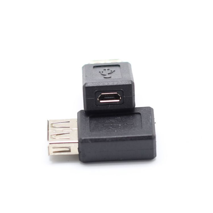 New Black USB 2.0 Type A Female to Micro USB B Female Adapter Plug Converter usb 2.0 to Micro usb connector - ebowsos