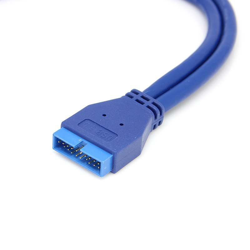 Dual 2 Port USB 3.0 Type A Male to 20 Pin Motherboard Header Male Cable Cord Adapter USB Extension cable - ebowsos
