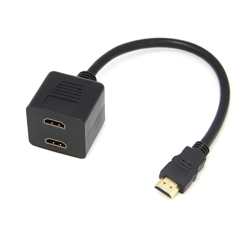 0.3 M 1 HDMI Male to 2 Female Audio Video Spliter Switch For HDTV / DVD / for PS3 Or PSP,HDMI adapter - ebowsos