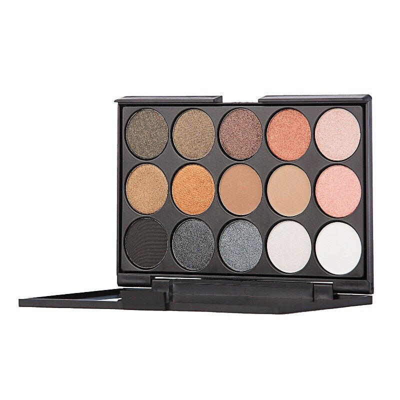 15 Colors Natural Eye Shadow Cosmetic Long Lasting Makeup Eyeshadow Palette Cosmetic For Women - ebowsos