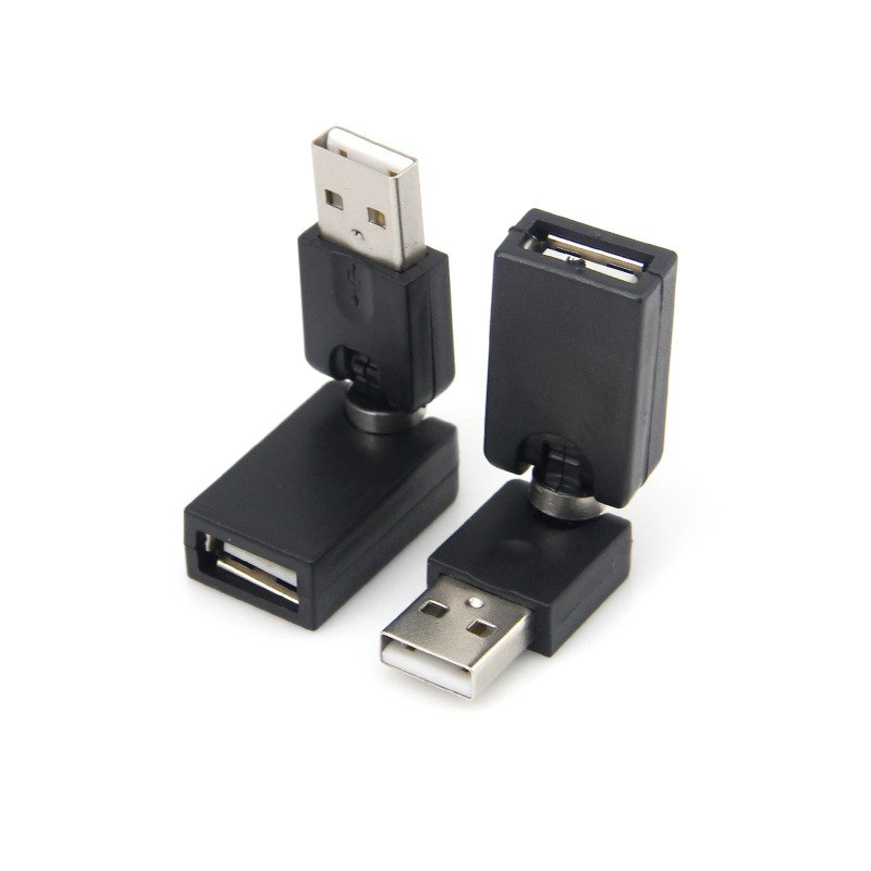 360 Degree Rotary Knob USB Male to Mini USB Female Adapter/USB male to female Converter Adapter for Macbook/PC - ebowsos