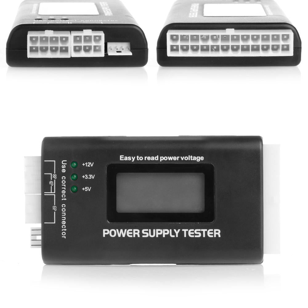 Digital LCD PC Computer PC Power Supply Tester 20/24 Pin 4 PSU SATA HDD ATX BTX ITX SATA HD tester Power Supply - ebowsos