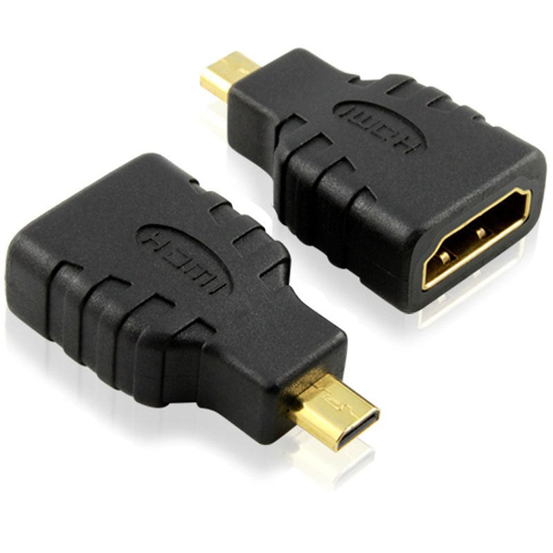 1pcs HDMI Female to Micro HDMI Type D Male Adapter F/M Converter Connector HD TV Camera - ebowsos