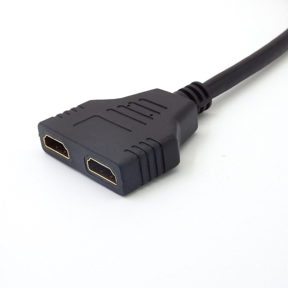 Gold Plated DVI 24+1 Male to 2 * HDMI 19-Pin Female Splitter Adapter Cable HDMI cable for HDTV LCD DVI-D HDMI conversion 1080P - ebowsos