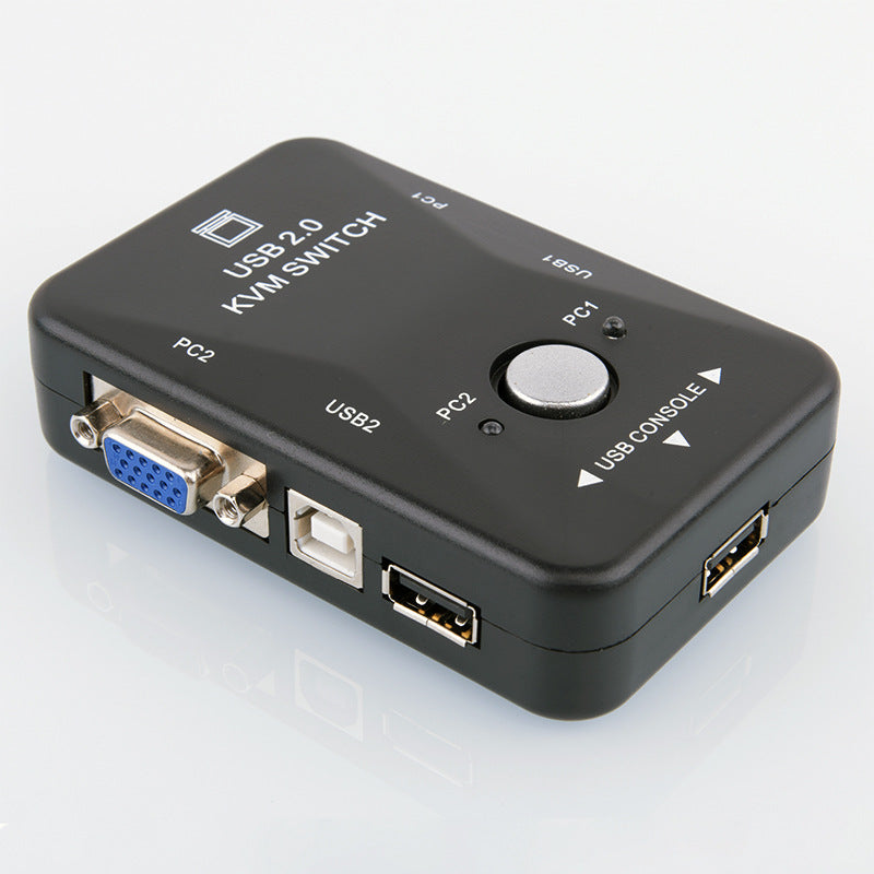 USB KVM Switch Switcher 2 Port VGA SVGA Switch Box USB 2.0 Mouse Keyboard 1920*1440 Switch - ebowsos