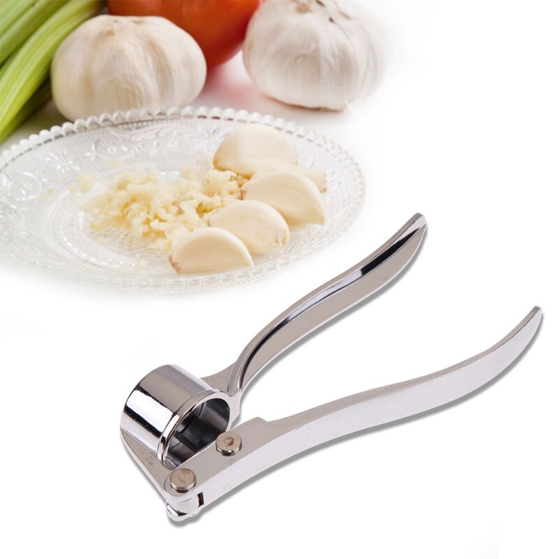 3cm Round Stainless Steel Kitchen Squeeze Tool Alloy Crusher Garlic Presses Fruit & Vegetable Cooking Tools Accessories - ebowsos