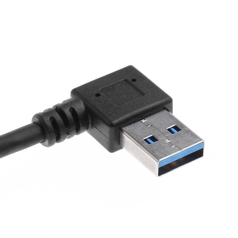 USB 3.0 Cable Extension Male to Female Cable 90 Angle Up & Down & Right & Left Cord - ebowsos