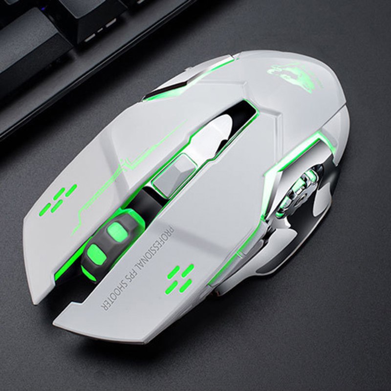 New 2.4GHz Wireless Mouse   Rechargeable Silent USB Optical Ergonomic Gaming Mini Mice For PC Computer Laptop - ebowsos