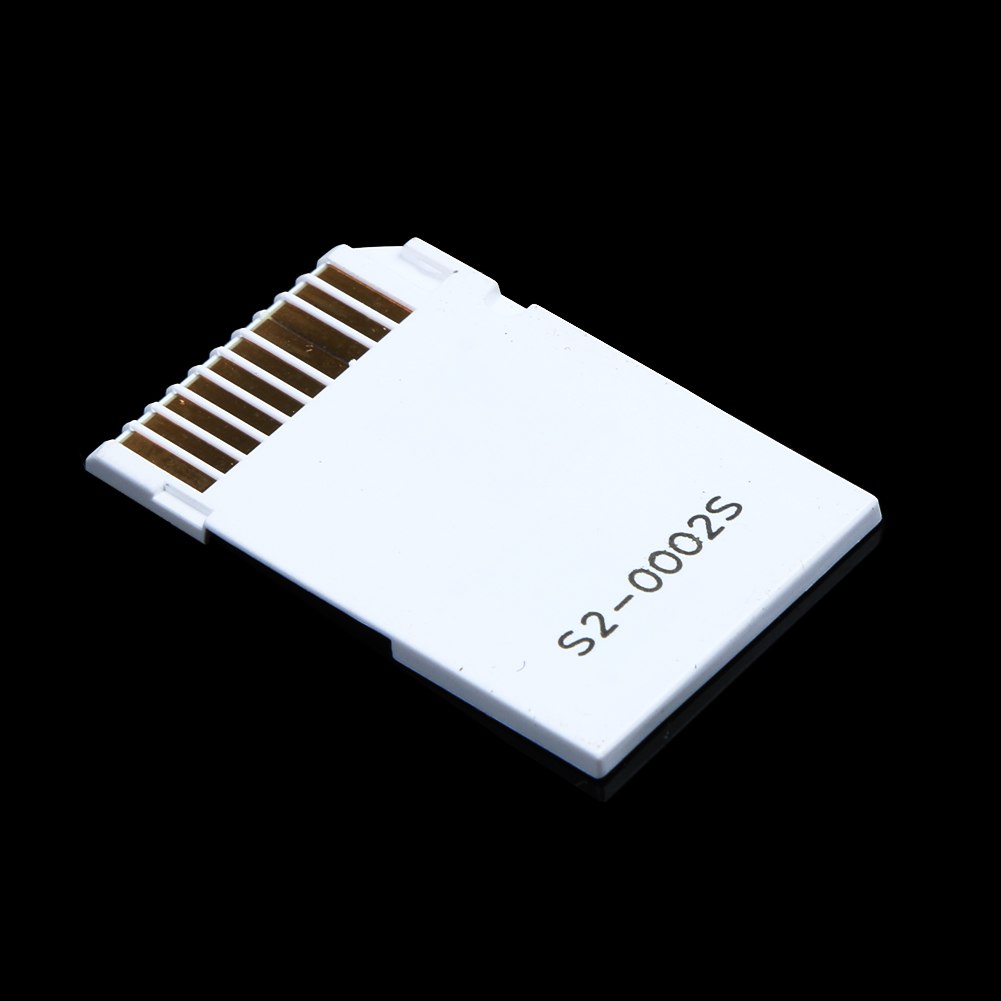 Memory Card Adapter 2 microSD/micro SDHC Cards Adapter Micro SD TF to Memory Stick MS Pro Duo for PSP Card White - ebowsos