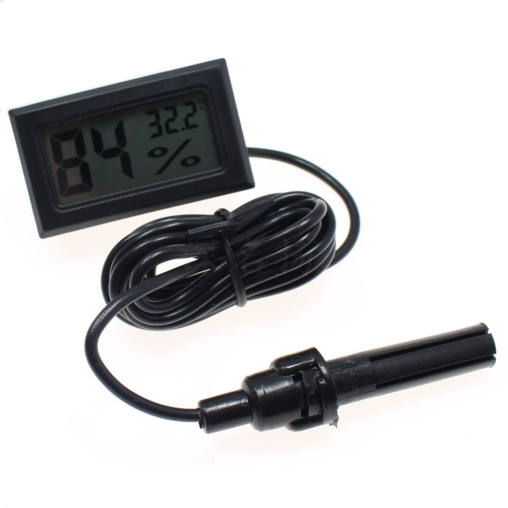 Mini LCD Digital Thermometer Hygrometer Fridge Freezer Tester Temperature Humidity Meter Detector - ebowsos