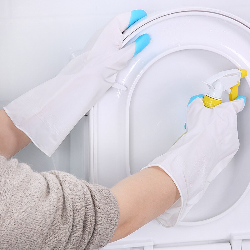 New Rubber Garden Genie Gloves Household Glove Dishes Washing Waterproof Kitchen Accessories - ebowsos