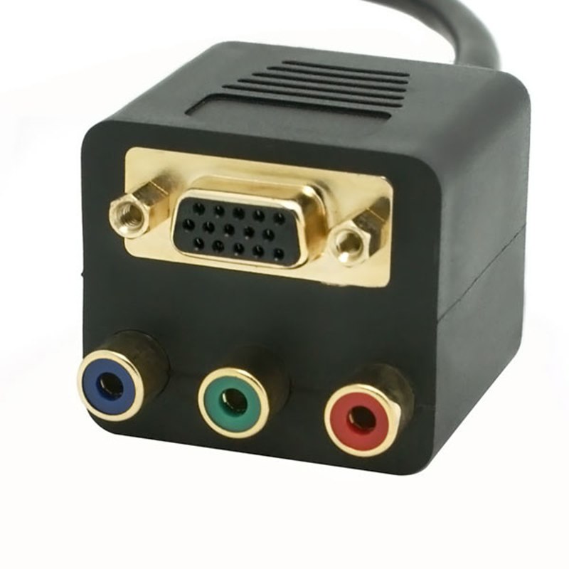 Multifunctional DVI-I to VGA DVI 24+5 Male to VGA RCA RGB AV Connection Female Splitter Cable - ebowsos