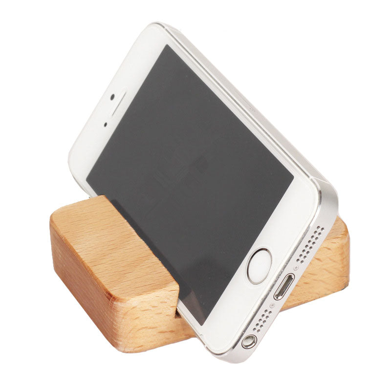 Beech Wood Phone Stand Holder For iPhone 6 6s 7 Plus Mobile Phone Stand Universal Wooden Stand Holder For iPhone 6s - ebowsos