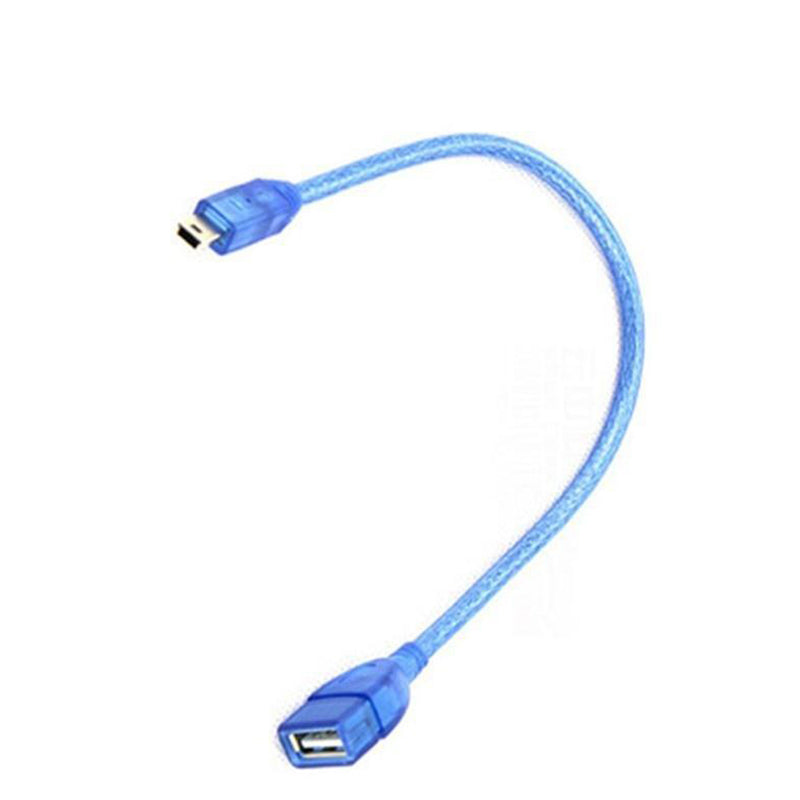 connector cable,USB A Female to Mini 5Pin USB Male Cable copper core,30cm, Car MP3 Connector - ebowsos