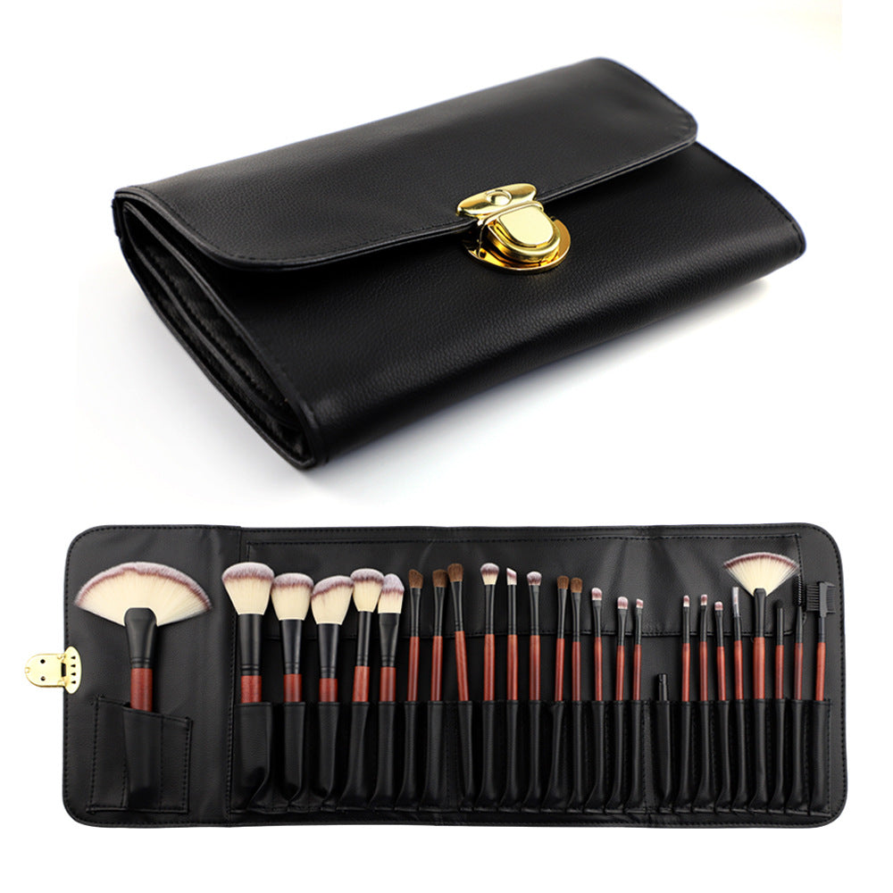 26 PCS Per Set Professional High -quality Makeup Brushes Sets Animal Hair Bristles With A Cosmetic Leather Bag - ebowsos